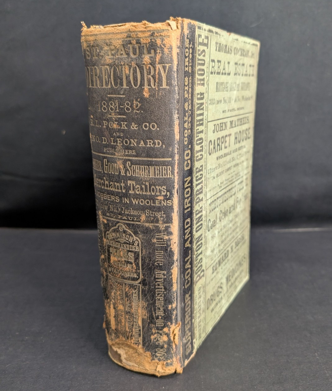 Polk's 1881 1882 St. Paul City Directory Minnesota Business and Citizens