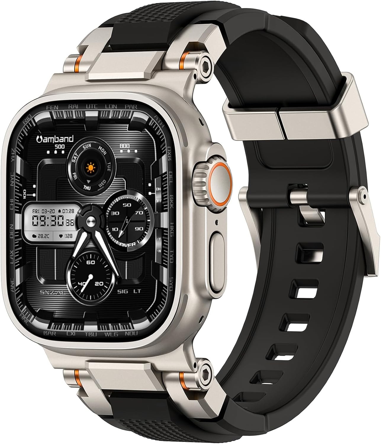 Shockproof Strap Compatible with Apple Watch Ultra 49mm 44mm 42mm