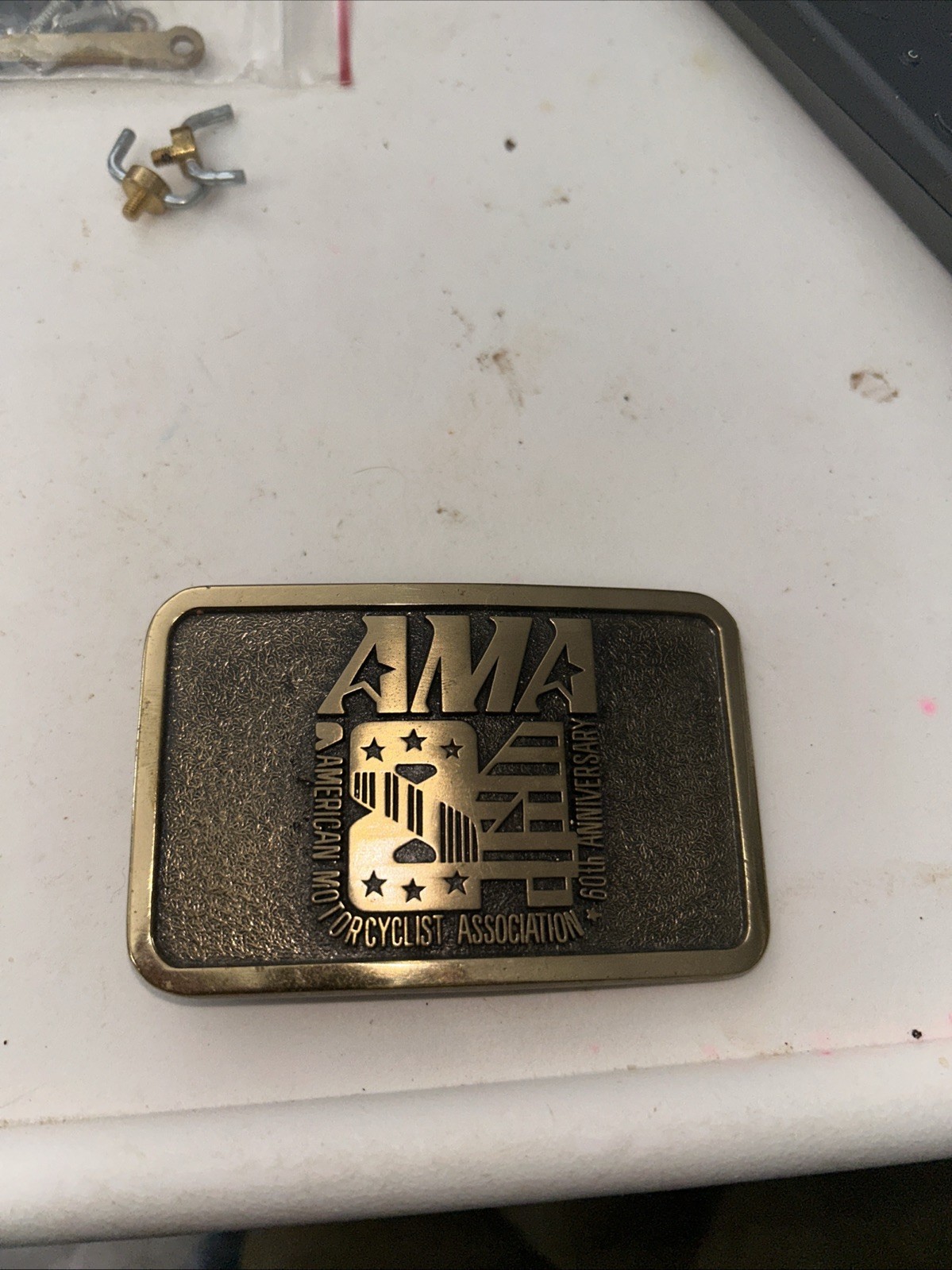 1984 AMA 60th Anniversary Belt Buckle Solid Brass 896 of 1000