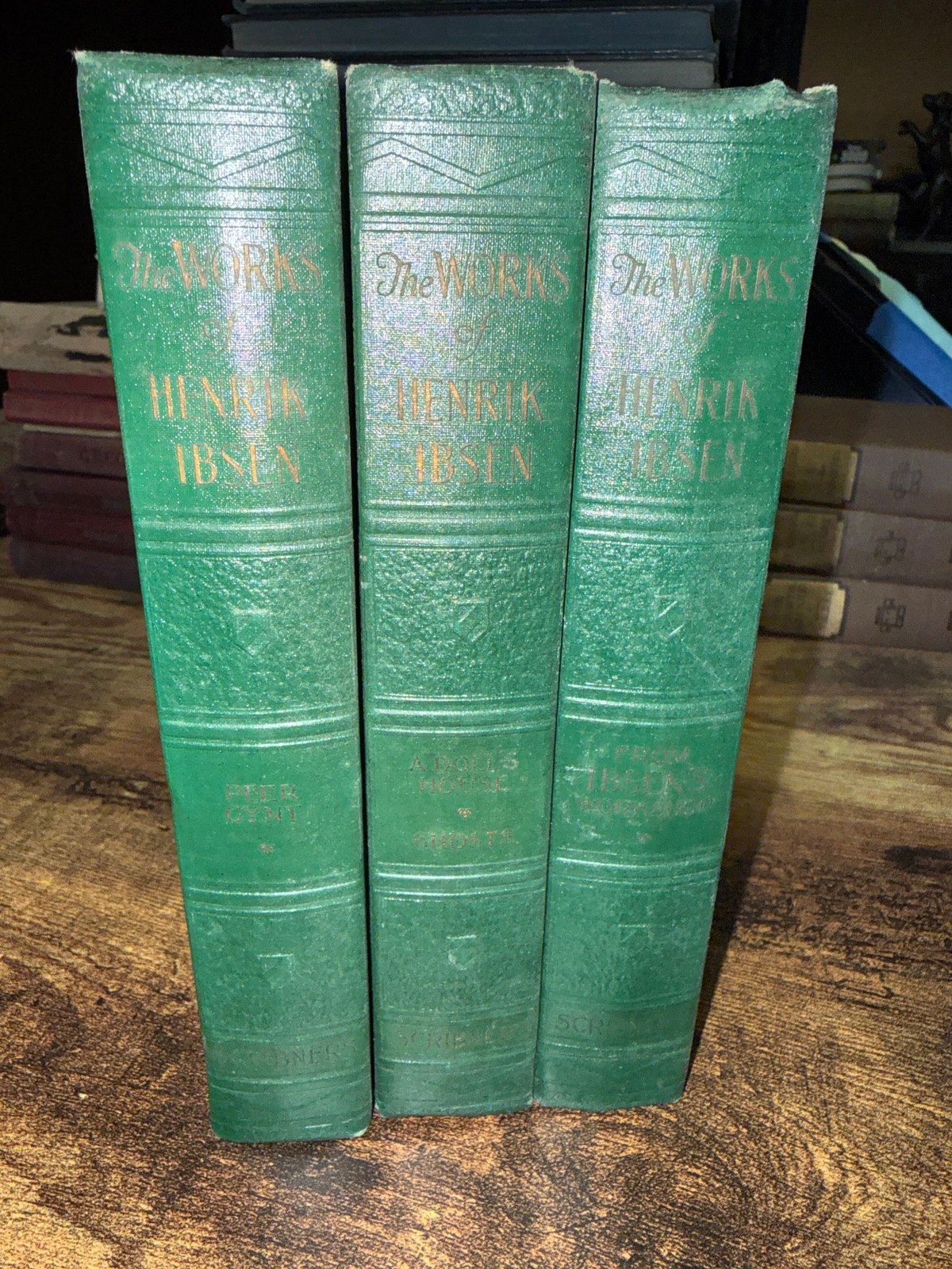 Henrik Ibsen The Works 3 Volumes Collected Plays Charles Scribner 1929 Hardcover