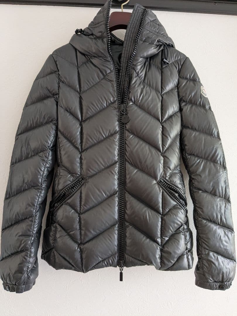 Moncler Bady Gray Down Hoodie Jacket Men's Size 00