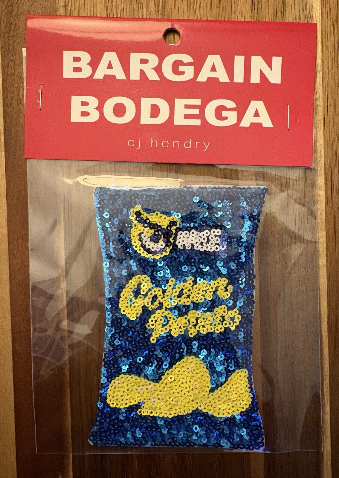 SEALED BRAND NEW Cj Hendry Bargain Bodega LMTD Edition Sequin Patch WISE CHIPS