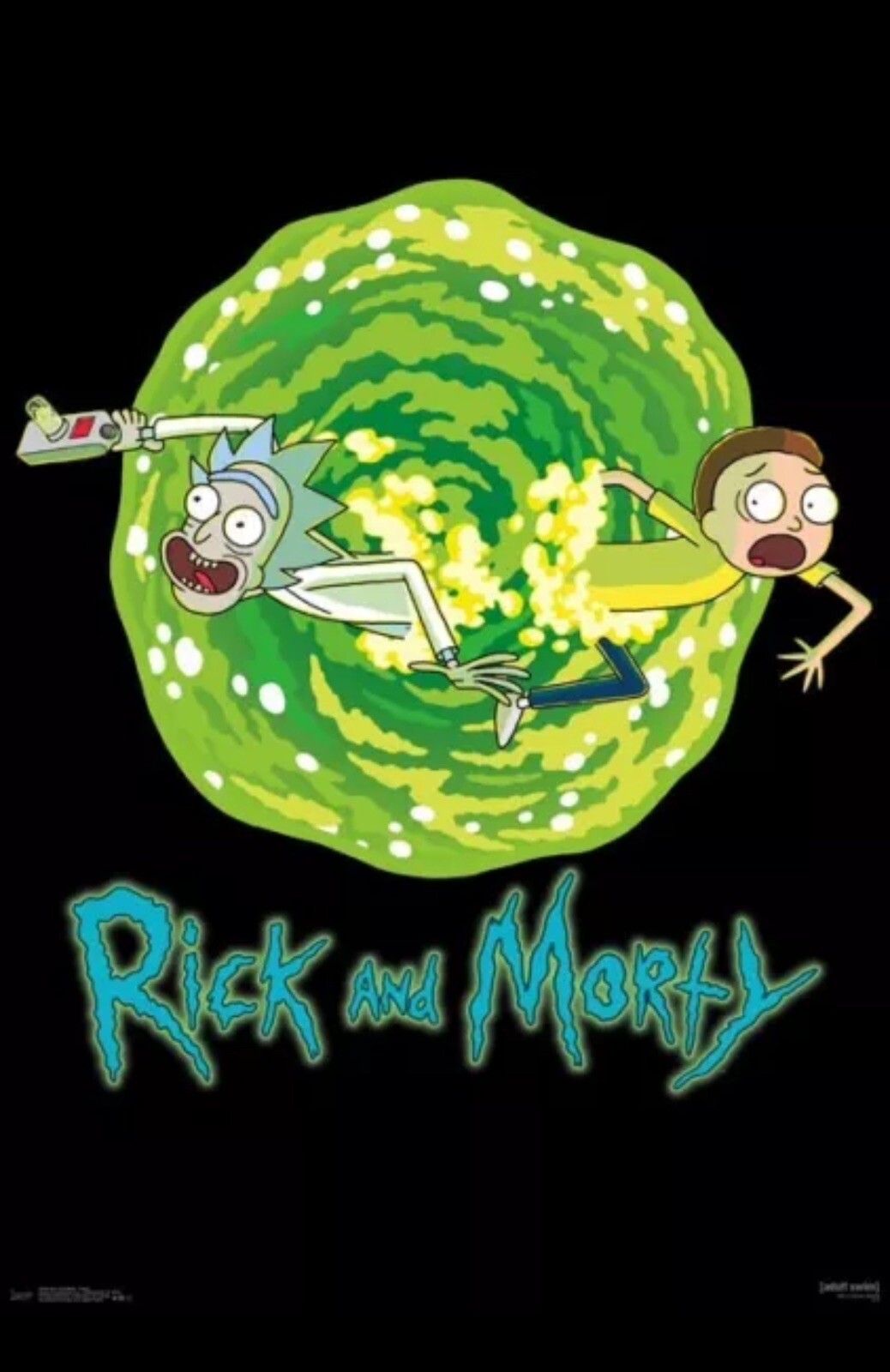 RICK AND MORTY - PORTAL POSTER 22x34 - TV SHOW 15460 ORIGINAL NOS