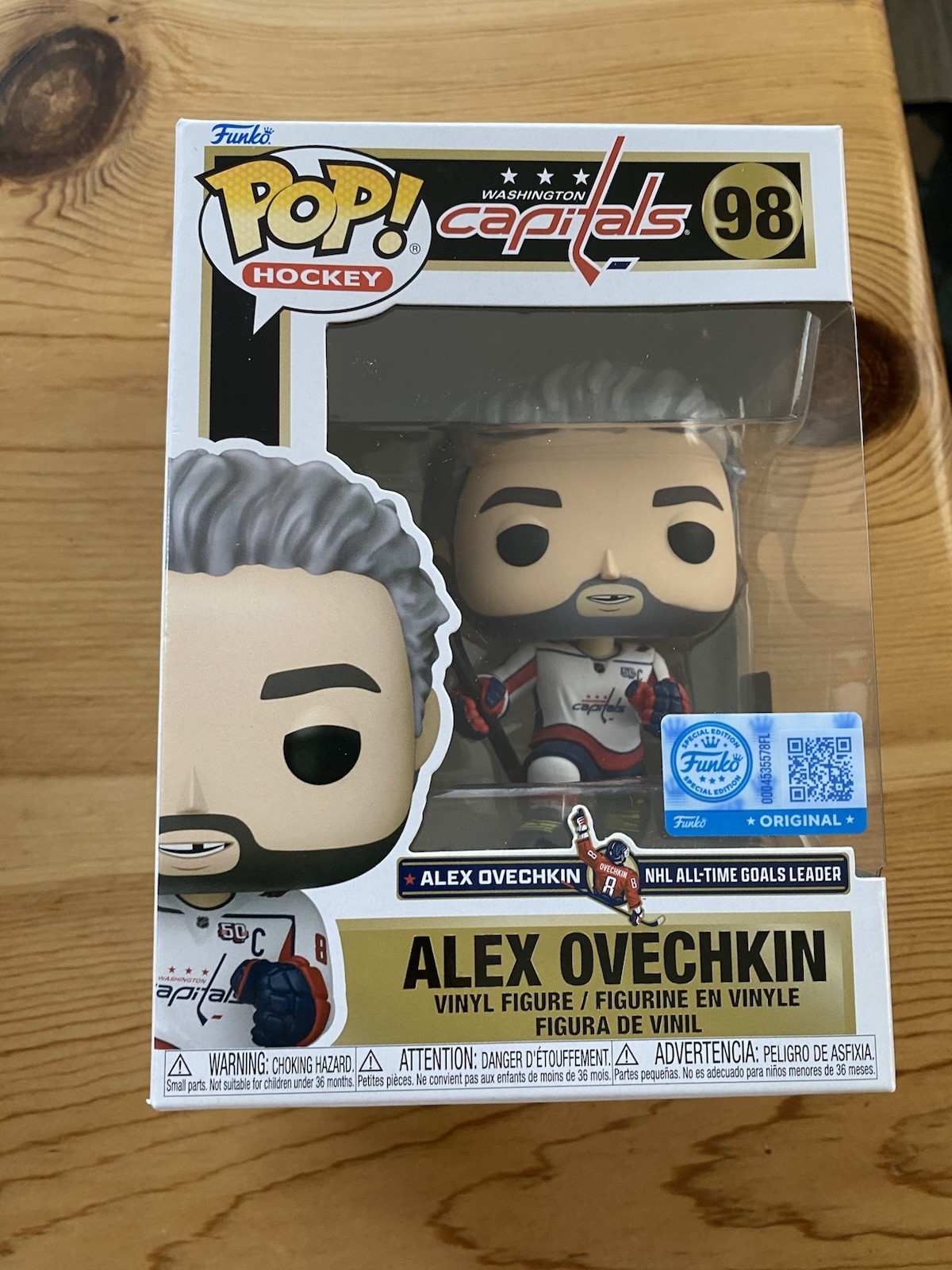Funko Pop! Exclusive NHL Players: Ovechkin, Gretzky, Bedard, Letang