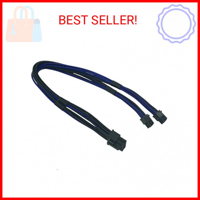 COMeap Dual Mini 6 Pin to 8 Pin PCI Express Video Card Power Adapter Cable for M