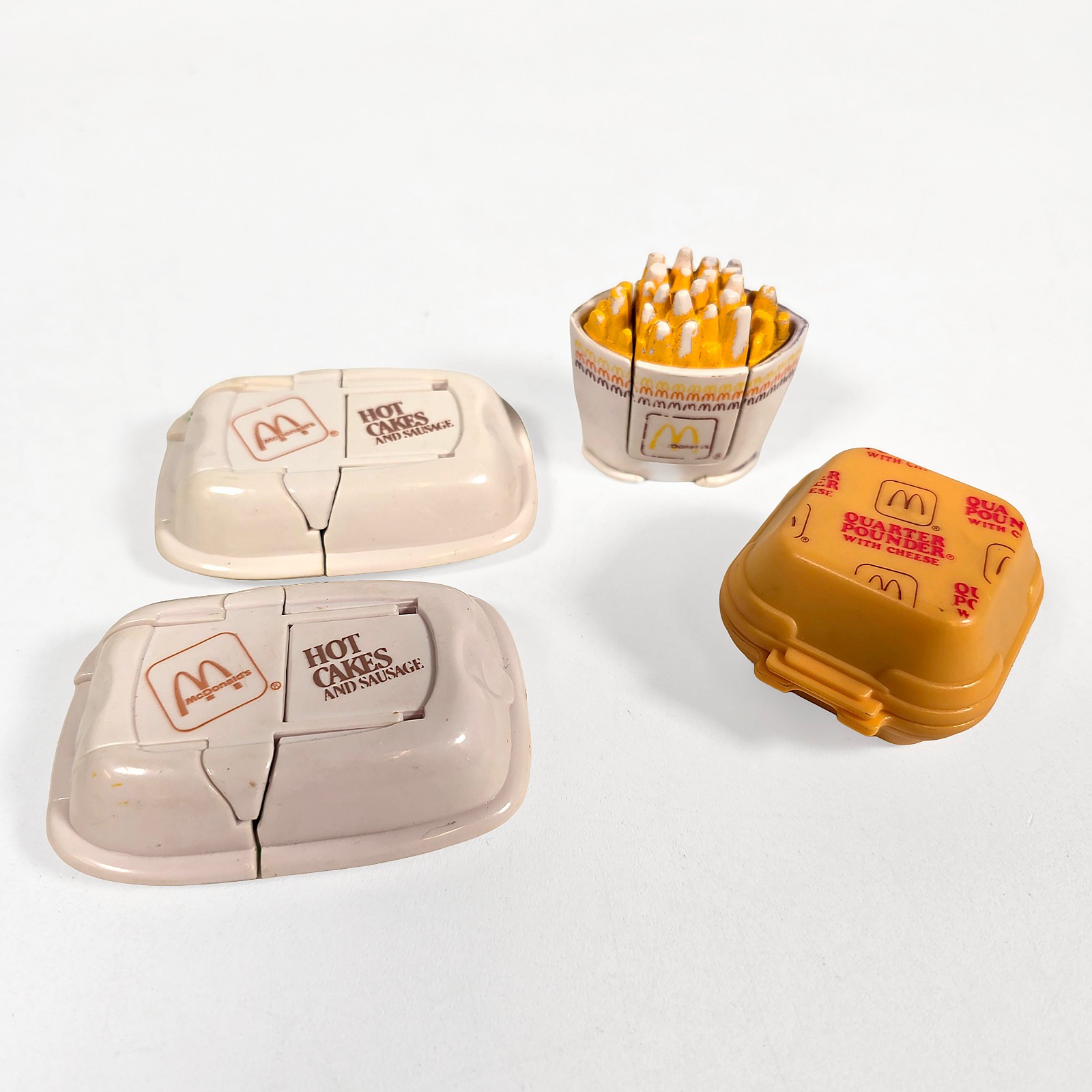 McDonald’s Changeables (Lot of 4) • 1998 • Hot Cakes • Quarter Pounder • Fries