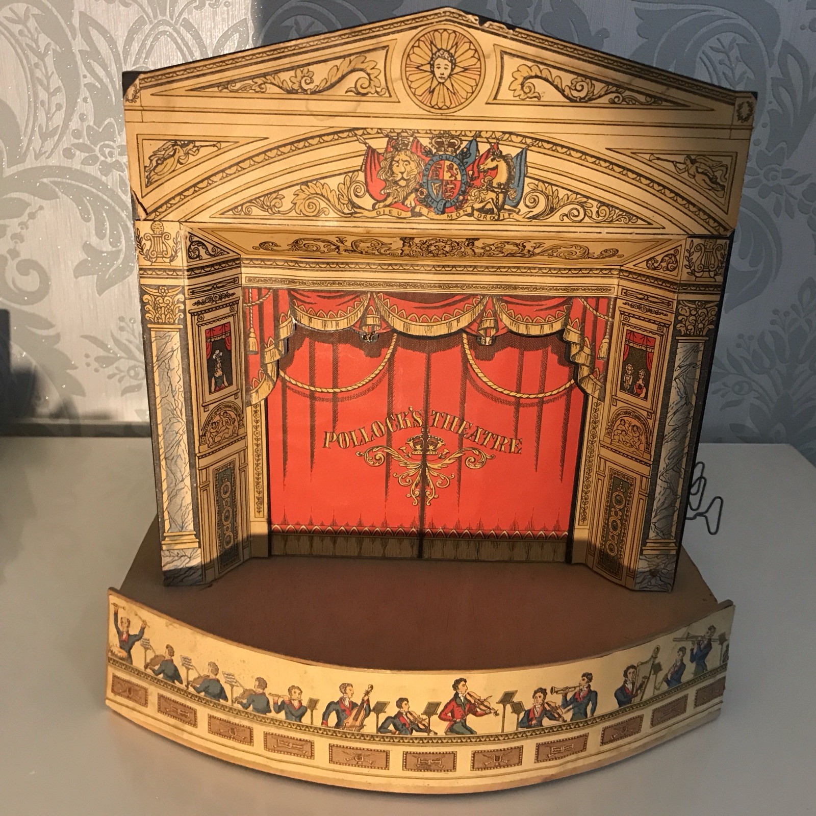 Antique Benjamin Pollock Theatre with Silver Palace and Characters