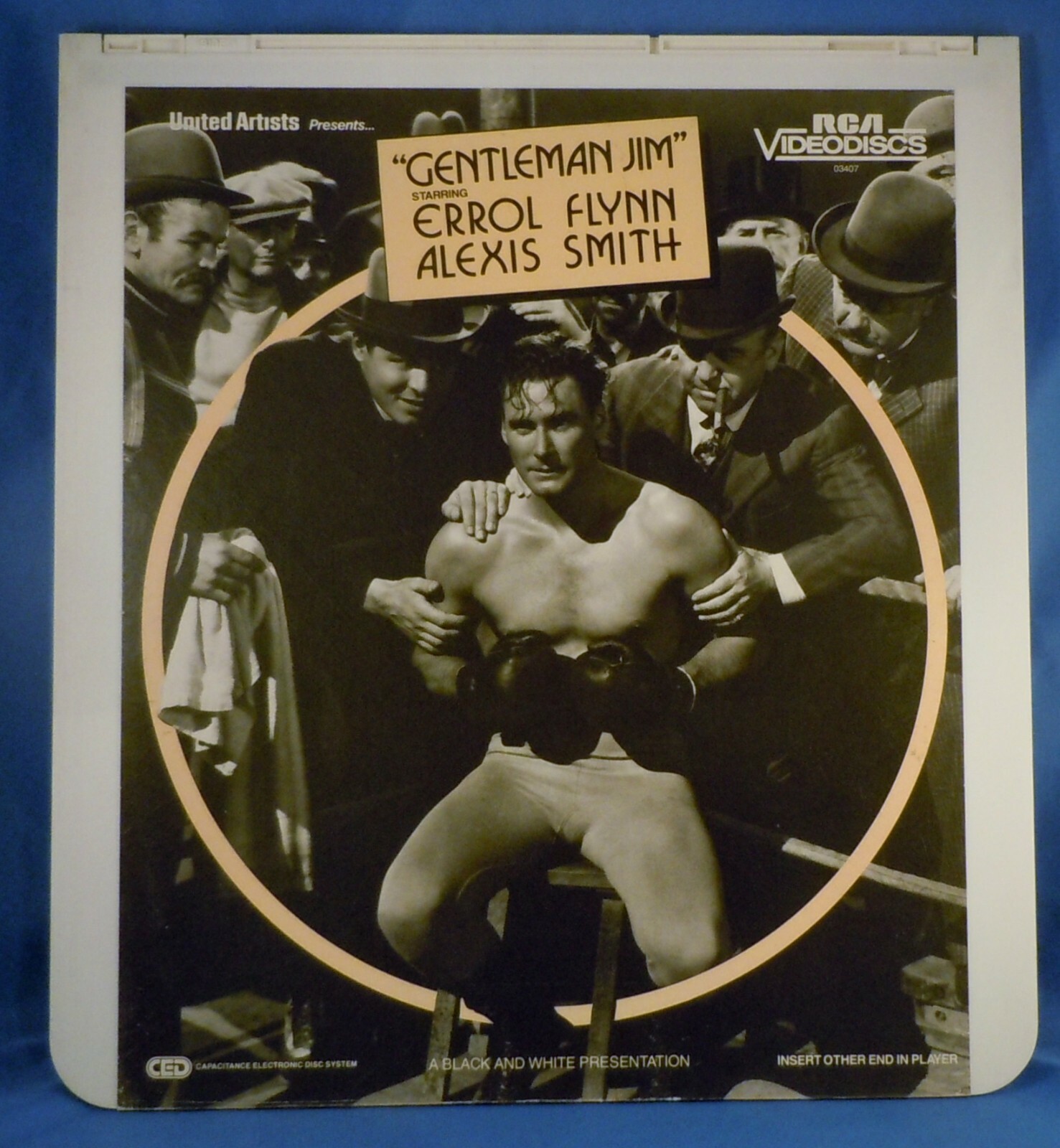 RCA CED VIDEODISC! - GENTLEMAN JIM with Errol Flynn