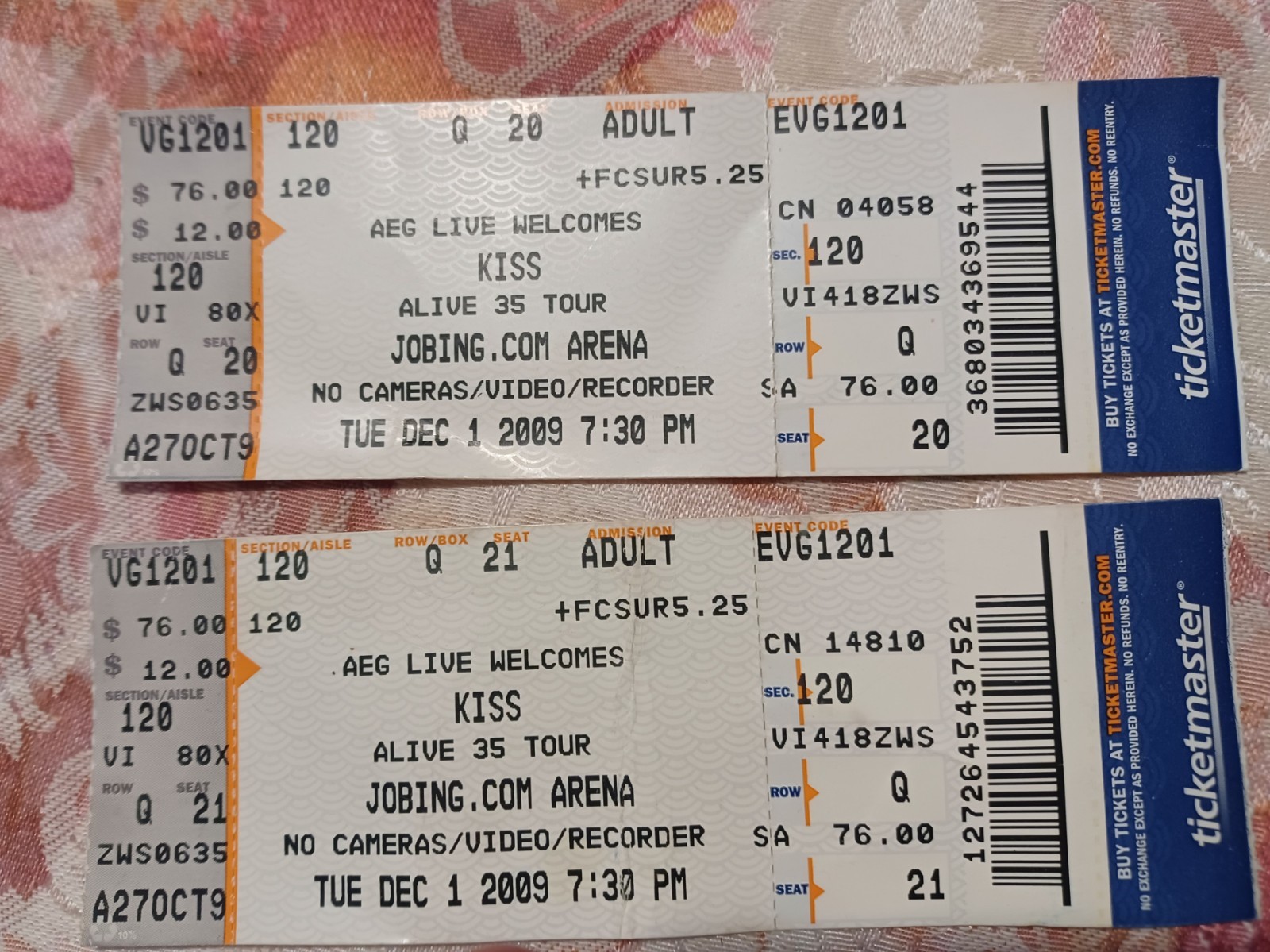 Kiss Tickets 2009 Full Concert Tickets