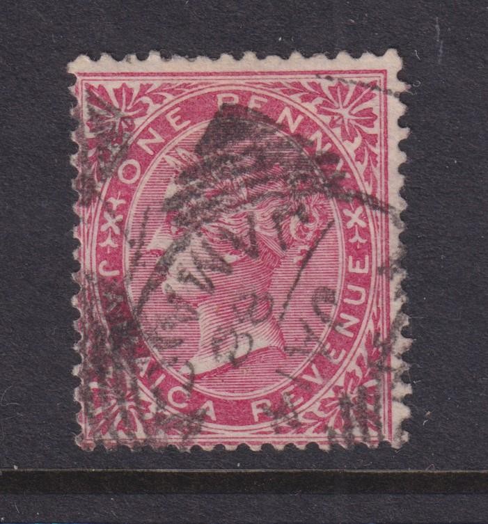 JAMAICA, POSTAL FISCAL, 1873 1d. Rose, used.