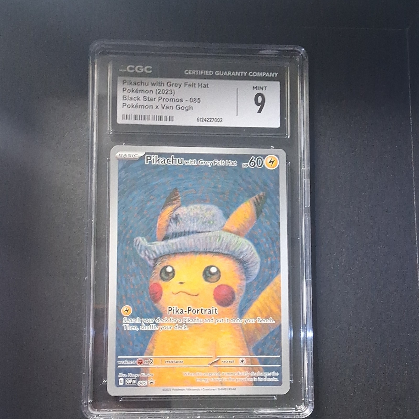 Pokémon Pikachu with Grey Felt Hat 085 Scarlet & Violet Promo CGC 9 2023