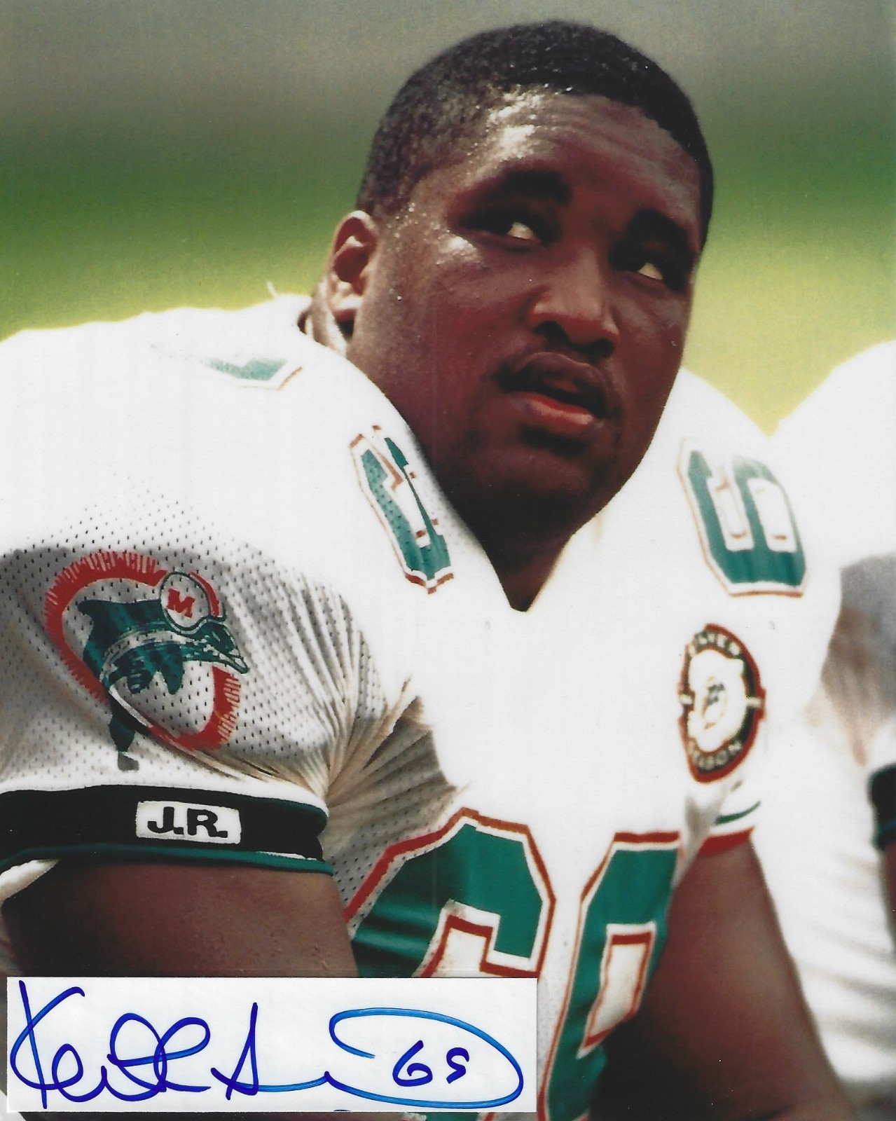 Keith Sims Autographed Signed 8x10 Photo - NFL Dolphins Redskins  RARE!! - w/COA