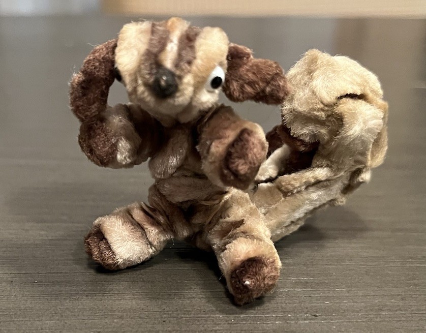 VTG Chenille PIN Brooch Pipe Cleaner Animal Chipmunk Squirrel Puppy Japan