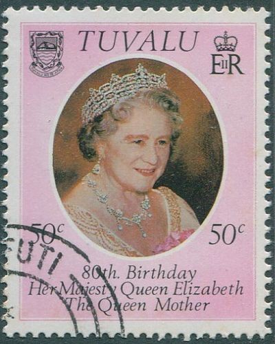 Tuvalu 1980 SG148 50c Queen Mother birthday FU