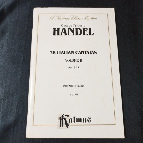Sheet Music Chorus by Handel 28 Italian Cantata 2: No. 8 - No. 15 shelf YnD11