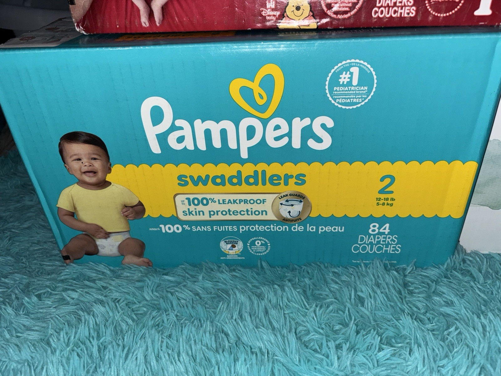 Pampers Swaddlers Diapers Super Pack Size 2 - 84 Count (1R-T81)