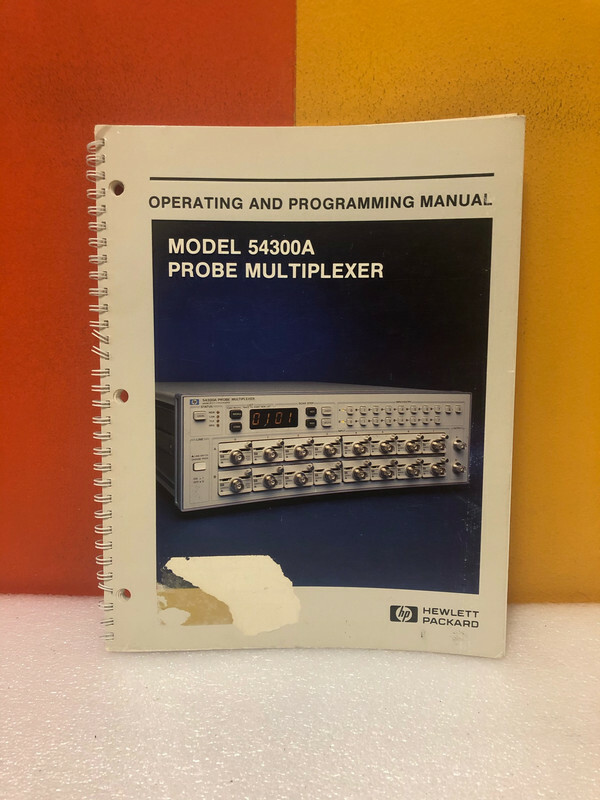 HP 54300-90902 Model 54300A Probe Multiplexer Operating & Programming Manual