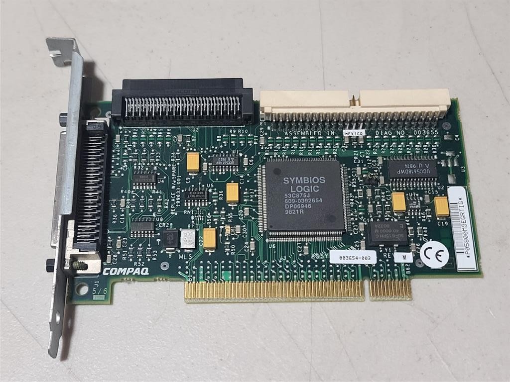 SCSI Controller Compaq 003654-002 003656-001 1x68 ext, 1x68 int, 1x50 int connec