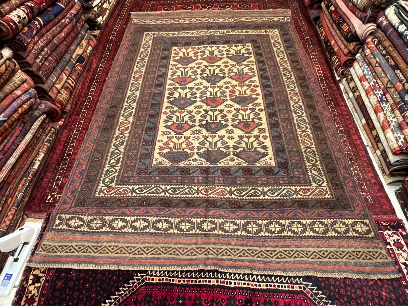 8.5 X 5.5 Stunning Natural Vegetable Dye Mishwani Nakhunak Barjasta Kilim Carpet