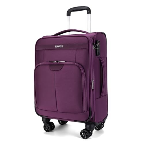 Carry on Suitcase 22x14x9 Airline Approved,20 inch Carry on 20-Inch Purple