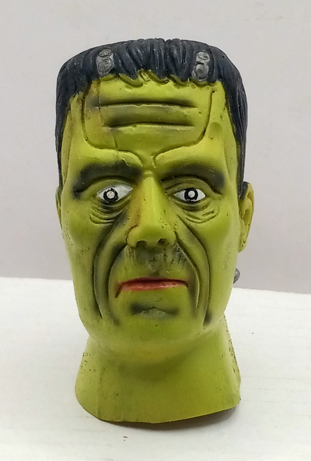 Vintage Frankenstein Shrunken Head, Rubies Costume Company, 1991 Mini Mask