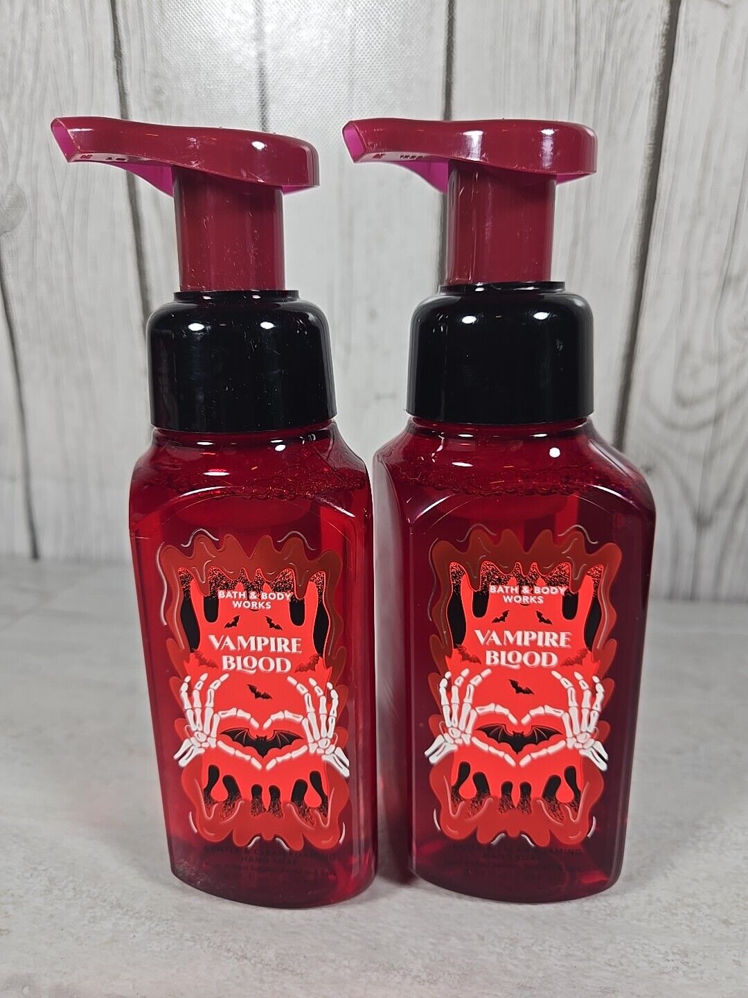 SET OF 2 NEW BATH & BODY WORKS Vampire Blood GENTLE FOAMING HAND SOAP, 8.75 OZ