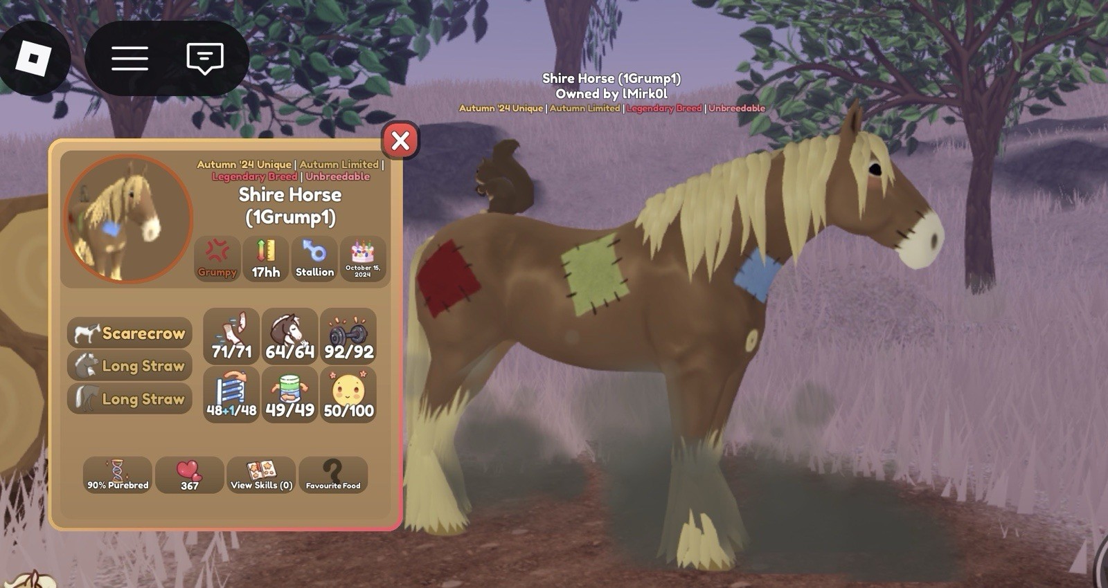 Shire Horse Legendary Breed Autumn '24 Unique Grumpy Unbreedable 90% Purebred