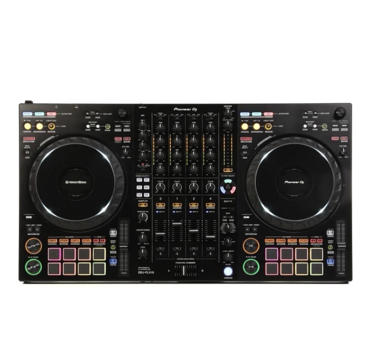 Pioneer 4-Channel DJ Controller - Black (DJ DDJ-FLX10)
