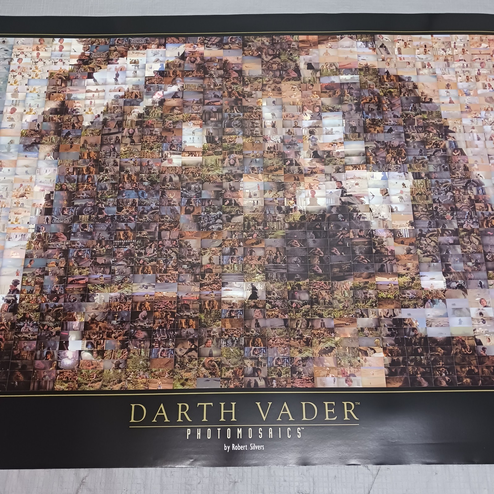 Star Wars Potomosaic Poster 1997 Darth Vader By Robert Silvers 24 X 36