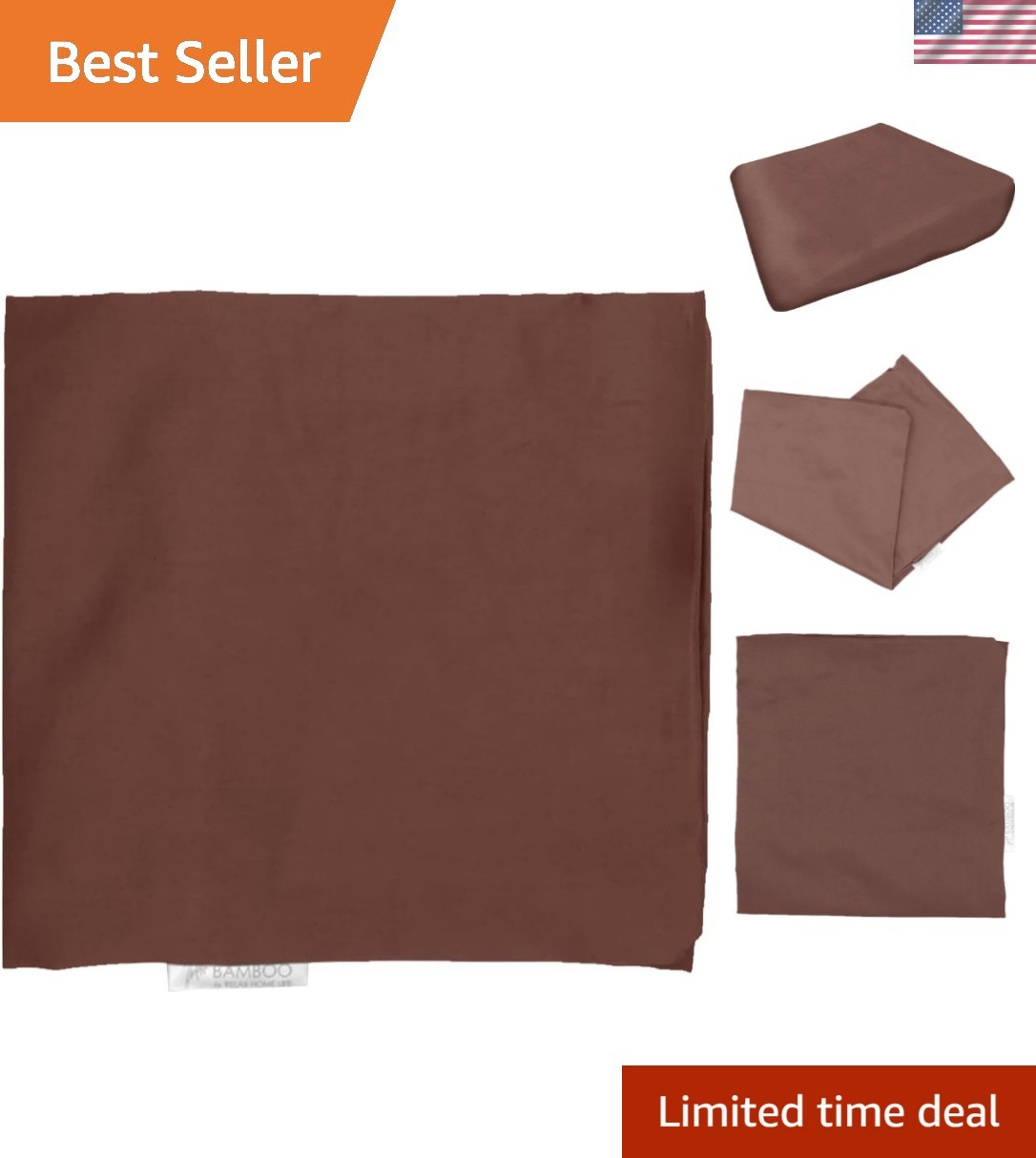 Wedge Pillowcase Designed to Fit Our 7.5" Bed Wedge 25" W x 26" L x 7.5" H, S...