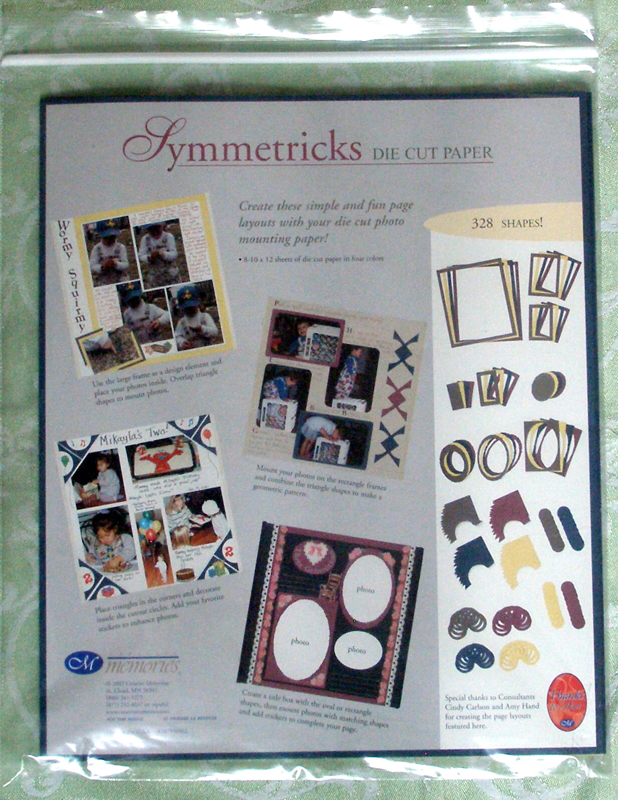 Creative Memories Symmetricks Die Cut Paper Shapes