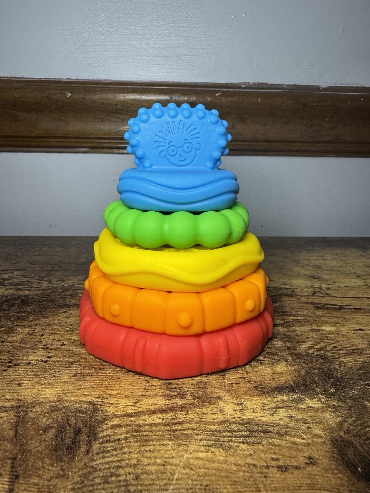 Baby Einstein Stack & Teethe Multi Textured Easy to Grasp 5 Piece Teether Toy