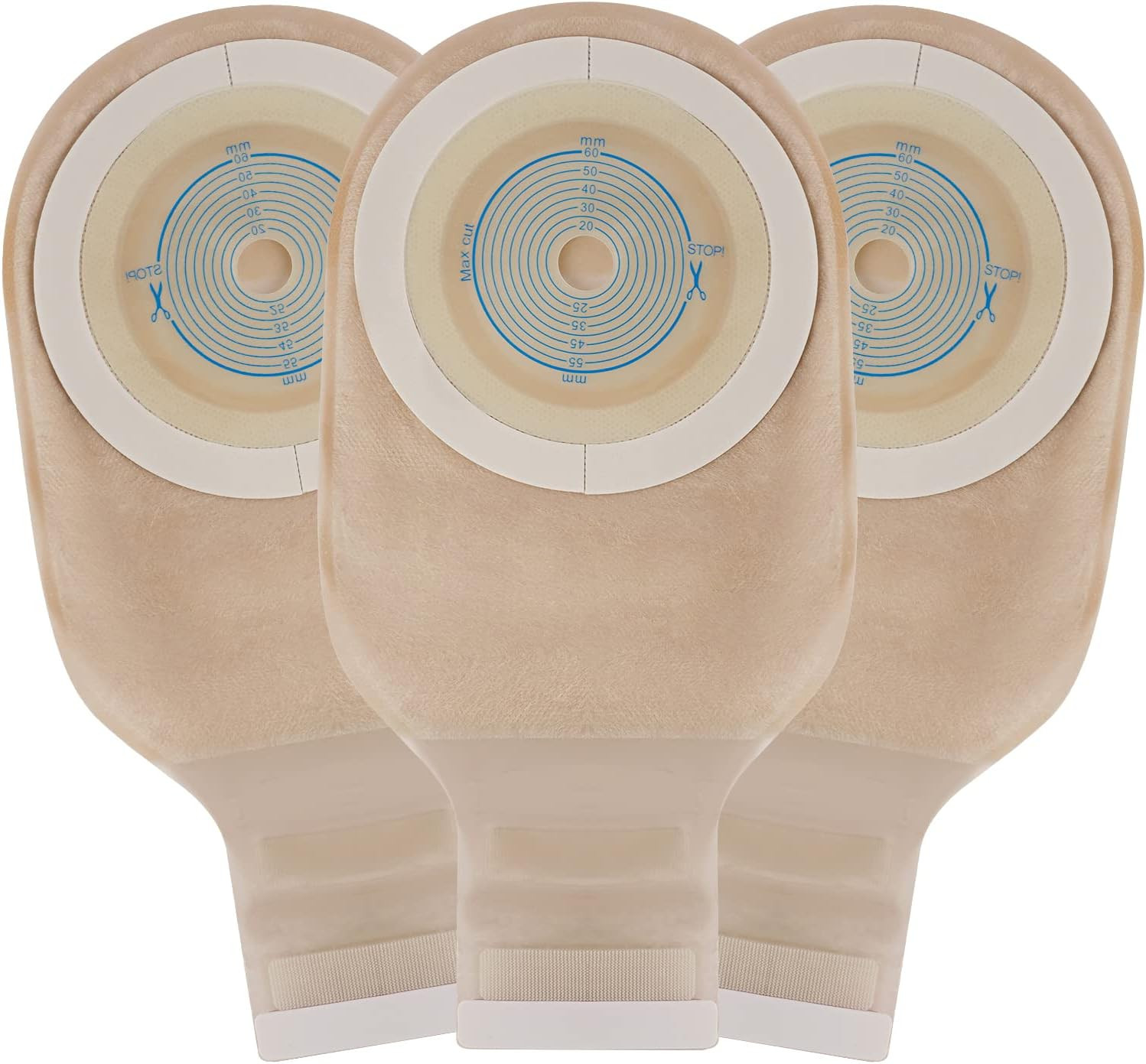 20 PCS Colostomy Bags  One Piece Ostomy Bag,Ostomy Drainable Pouch for Ileostomy