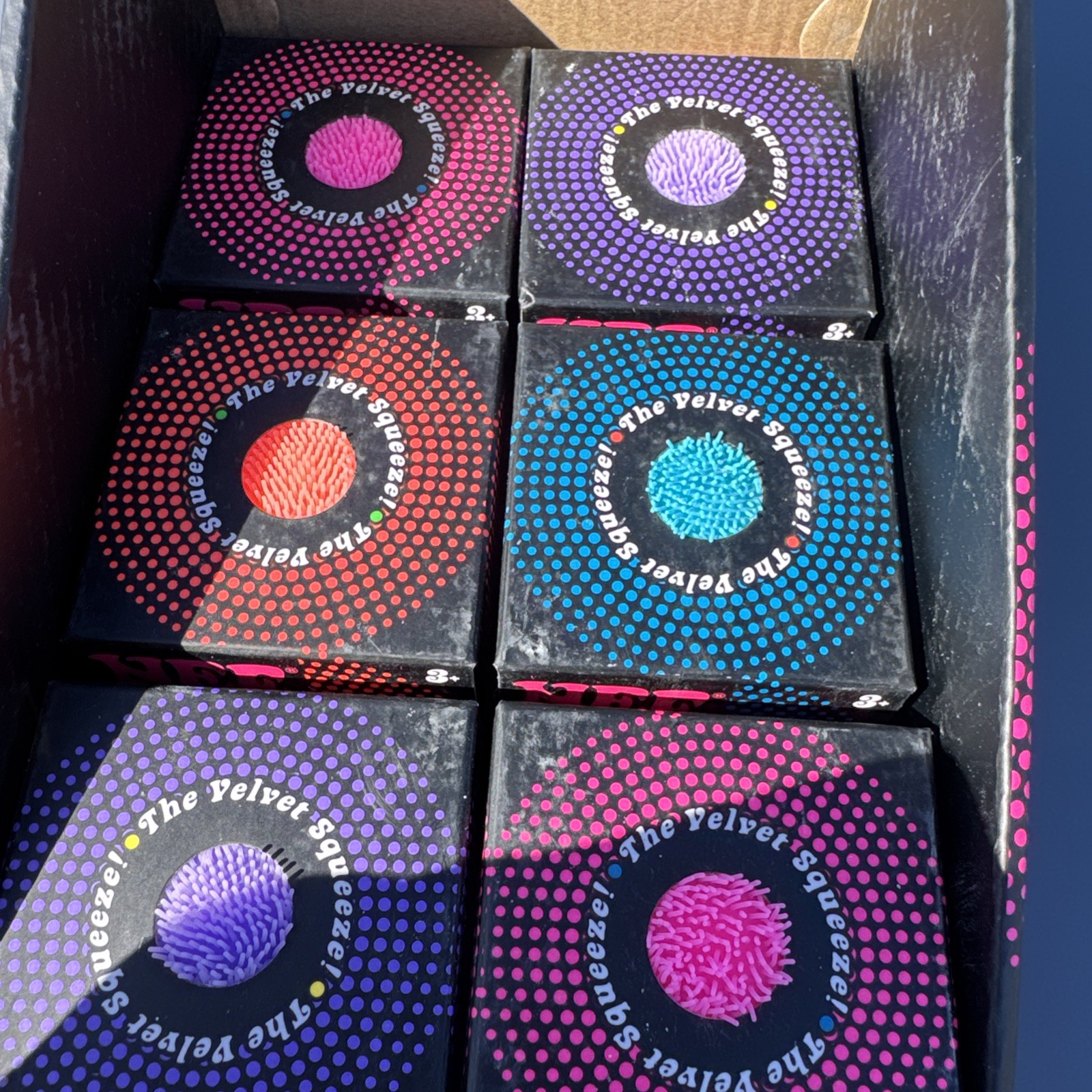 Nee Doh Fuzz Ball Lot Of 6 With Original Box EHTF