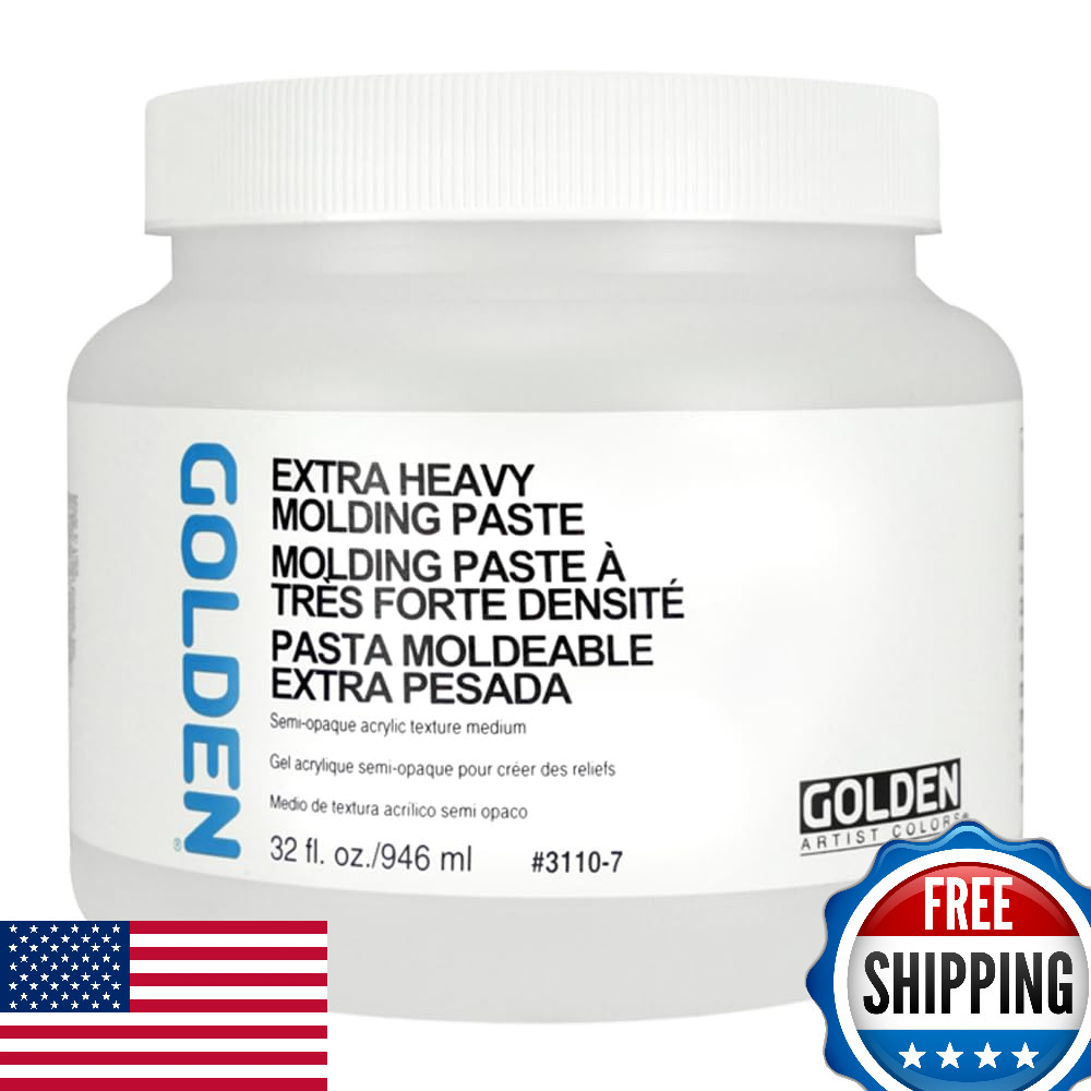 GOLDEN Extra Heavy Molding Paste 32oz Pro Acrylic Semi-Opaque Medium