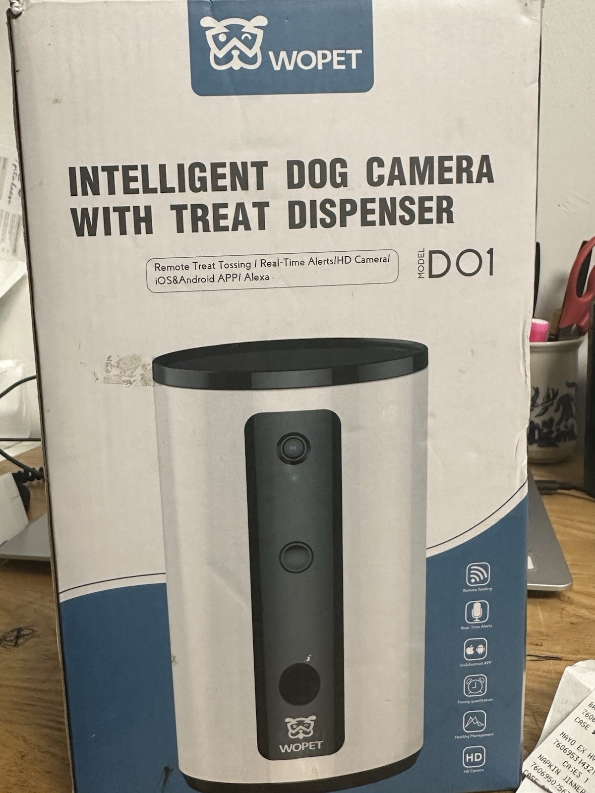 Wopet Intelligent Dog Camera With Treat Dispenser Model D01