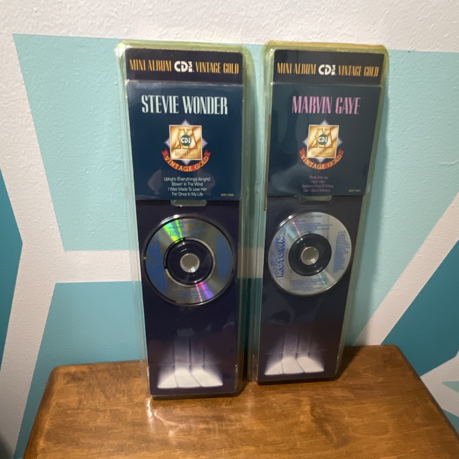 Stevie Wonder & Marvin Gaye CD3 Vintage Gold Mini Album Soul R&B Motown