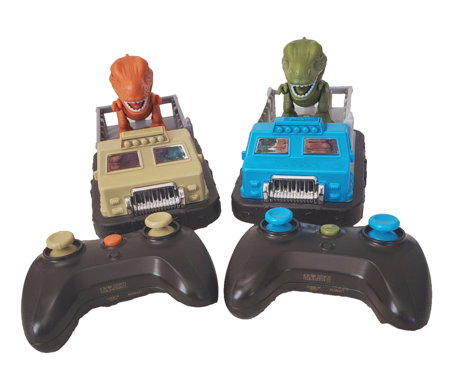 TERRA by Battat Remote Control Bumper Car Set - Dinosaur Working Boy Toy's EUC