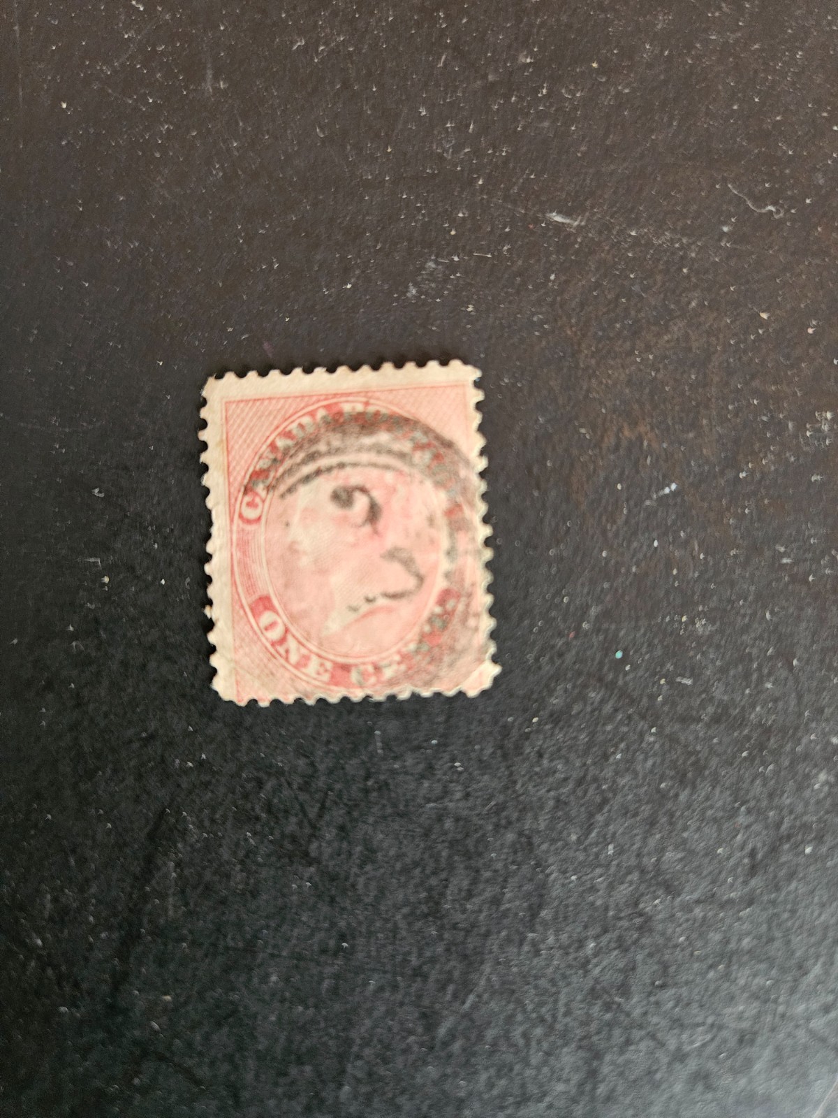 Canada Stamp SCOTT #14 "First Cents Issue Queen Victoria" USED