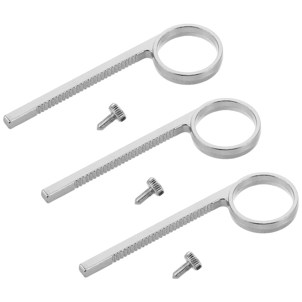 3 Sets Trumpet Finger Buttons Accessories Metal Pull Instrument Slide