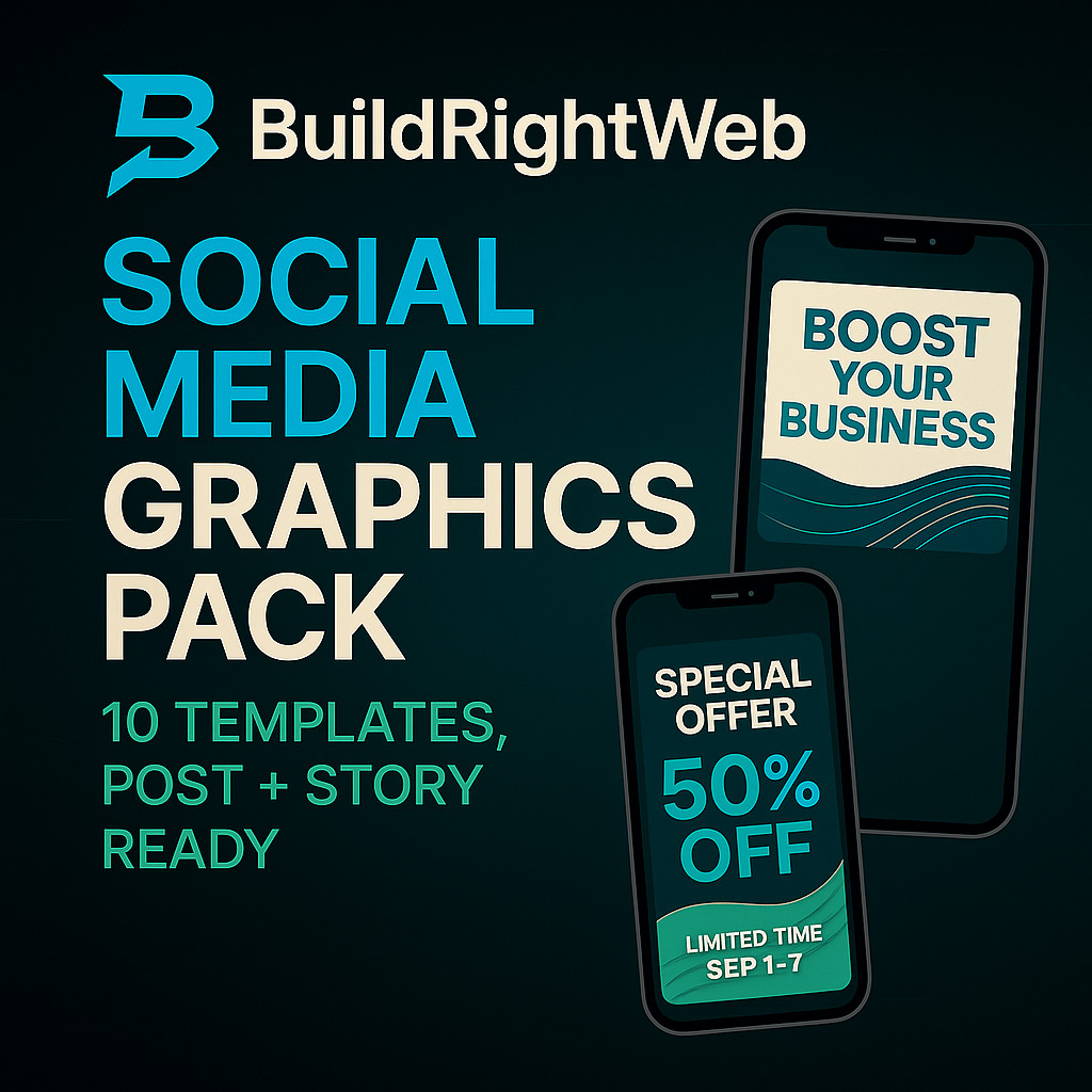 Social Media Graphics Pack (10 Templates, Post + Story Ready)