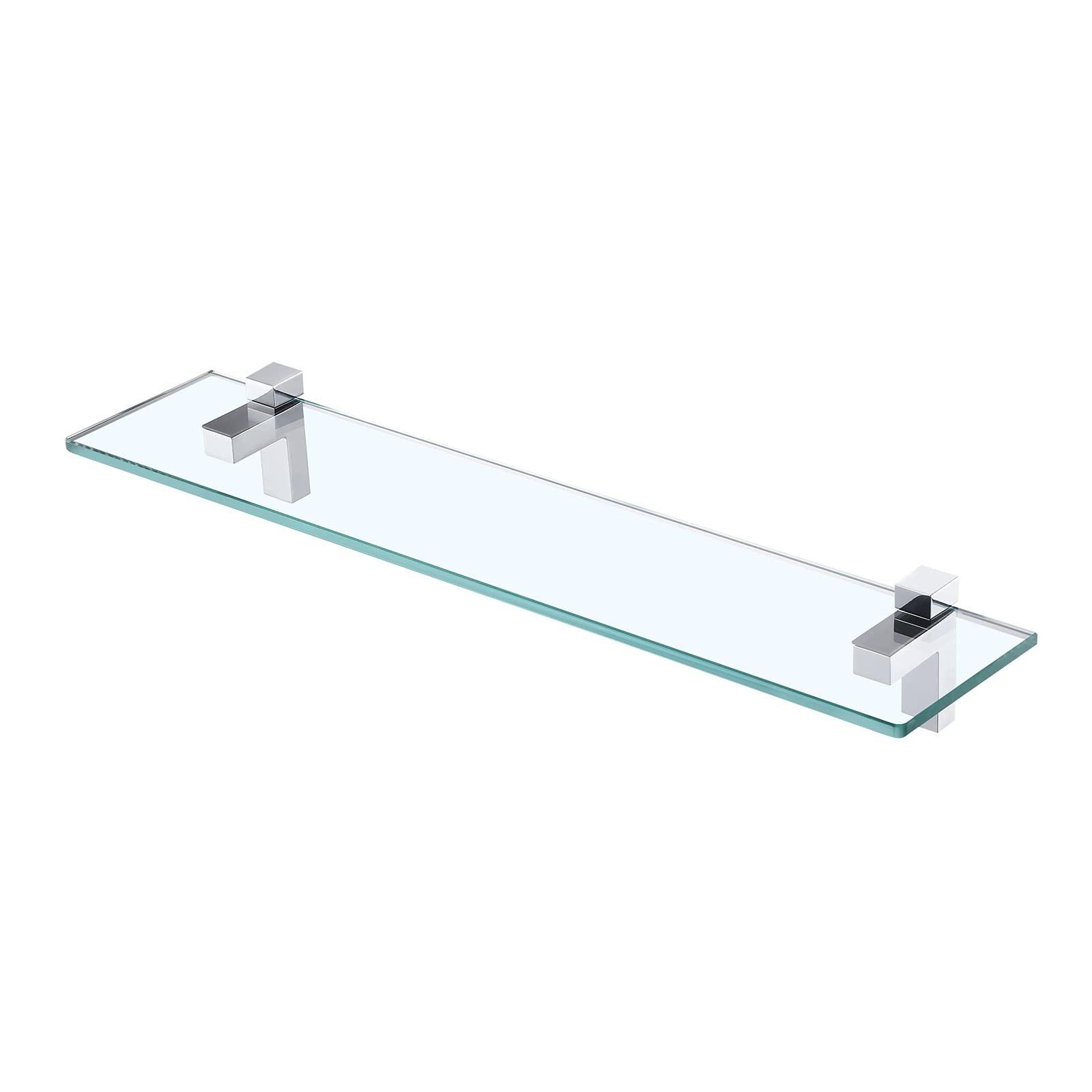 KES Bathroom Shelf 24 Inch Glass Shelf Wall Mounted Tempered Glass Shelves Polis