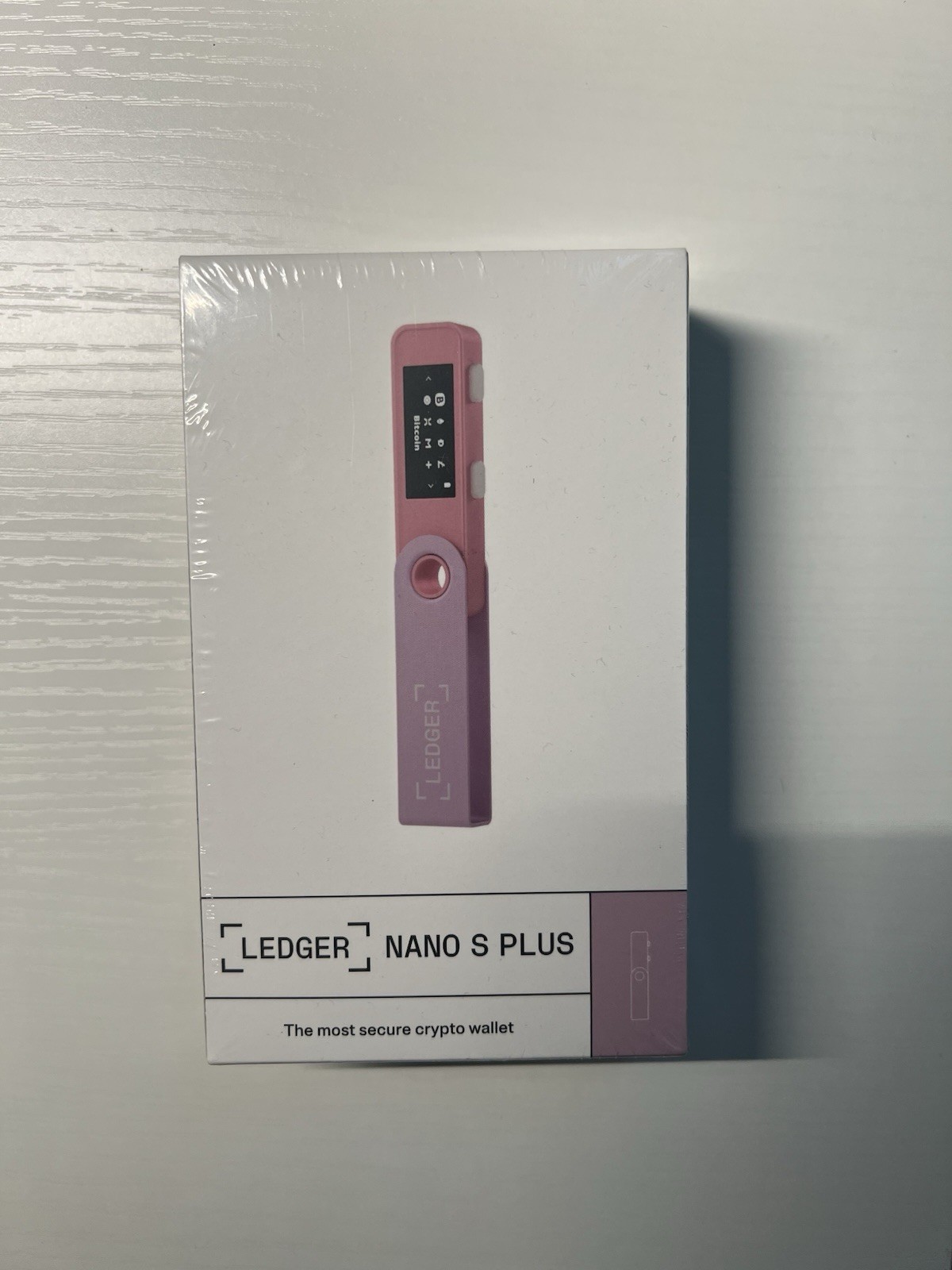 Ledger Nano S Plus Crypto Hardware Wallet Pink USB for Bitcoin Ethereum