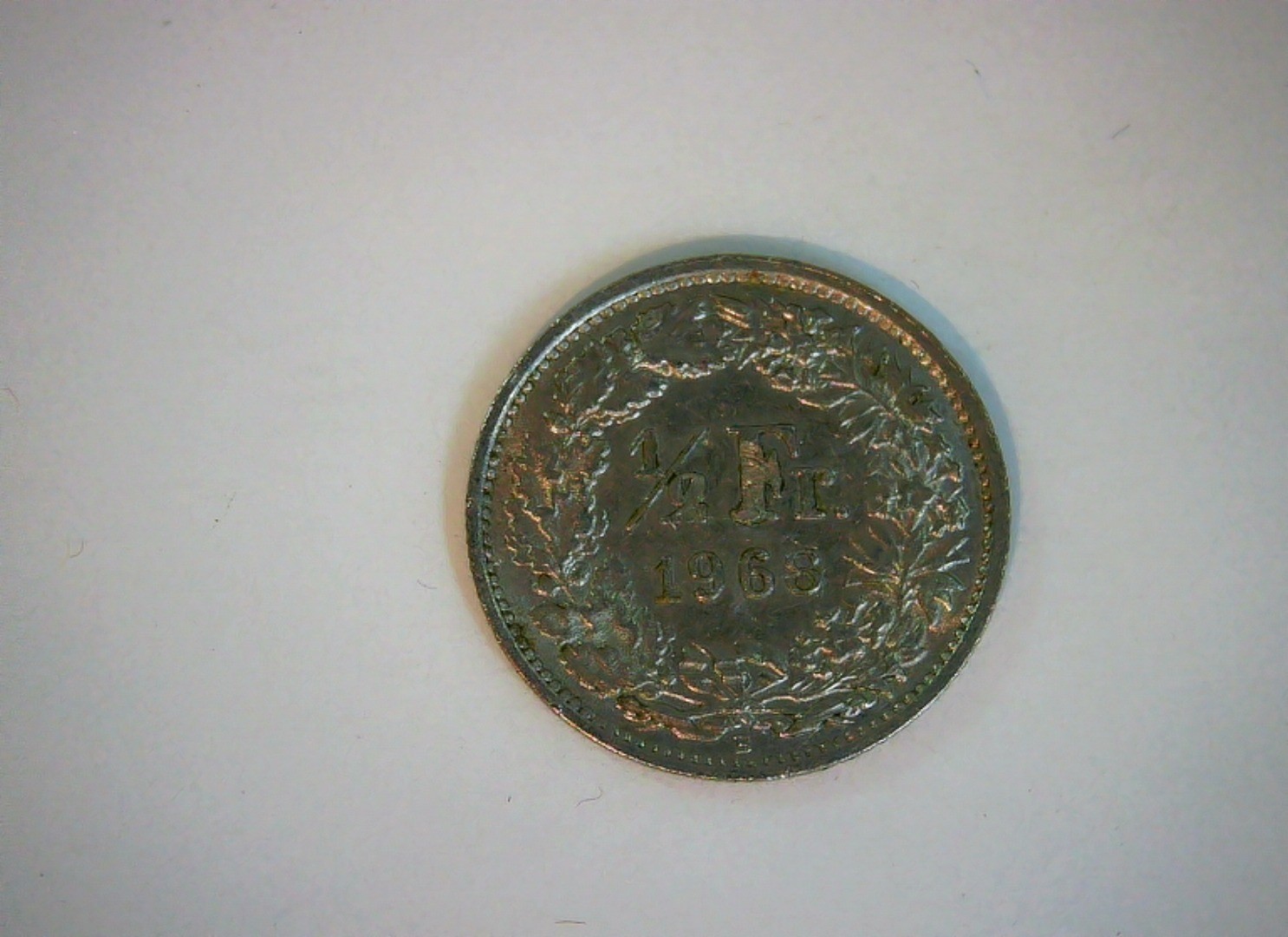 Switzerland 1968 1/2 Franc Helvetia (Swiss Confederation) 1/2 Franc Coin