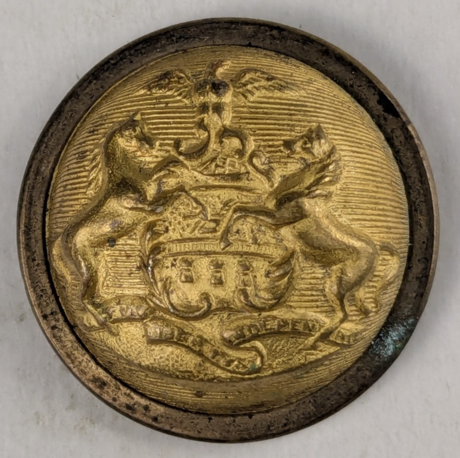 1870s - Pennsylvania State Seal Officer Uniform Button - M2E
