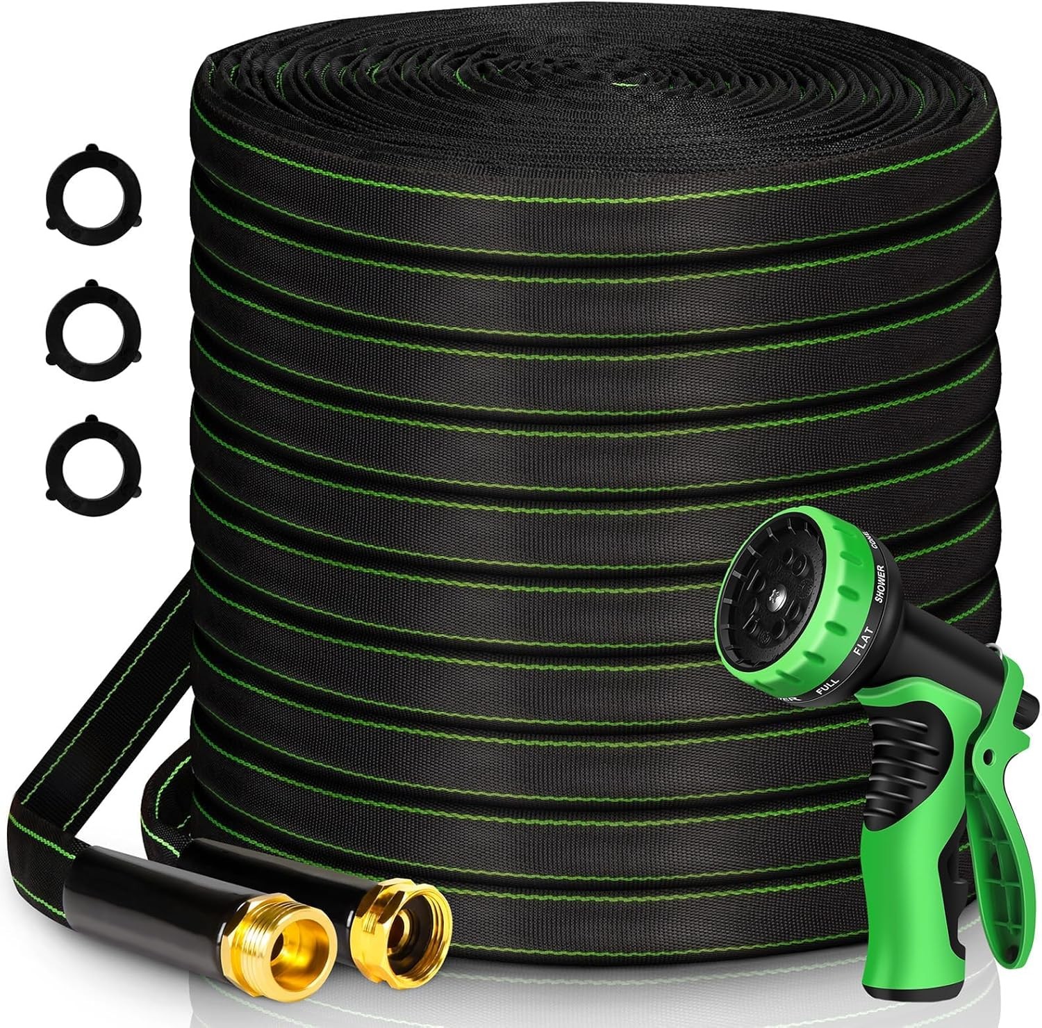 Garden Hose 100 ft Water Hose Flexible Heavy Duty Lightweight No Kink Long Outdo