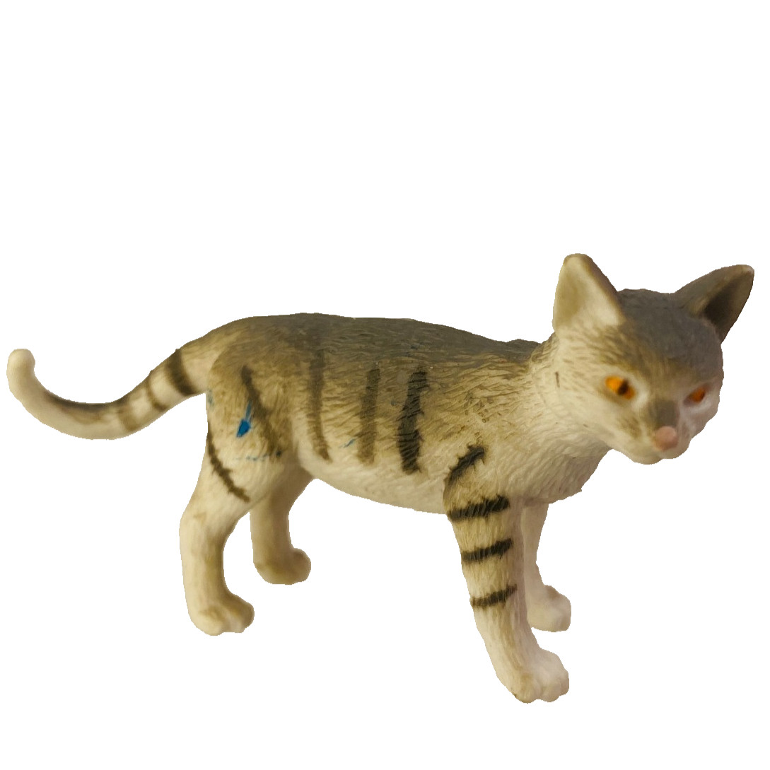 Dollhouse Miniature Pet Cat Tabby Animals 1:12 inch scale B117 Grey Shorthair