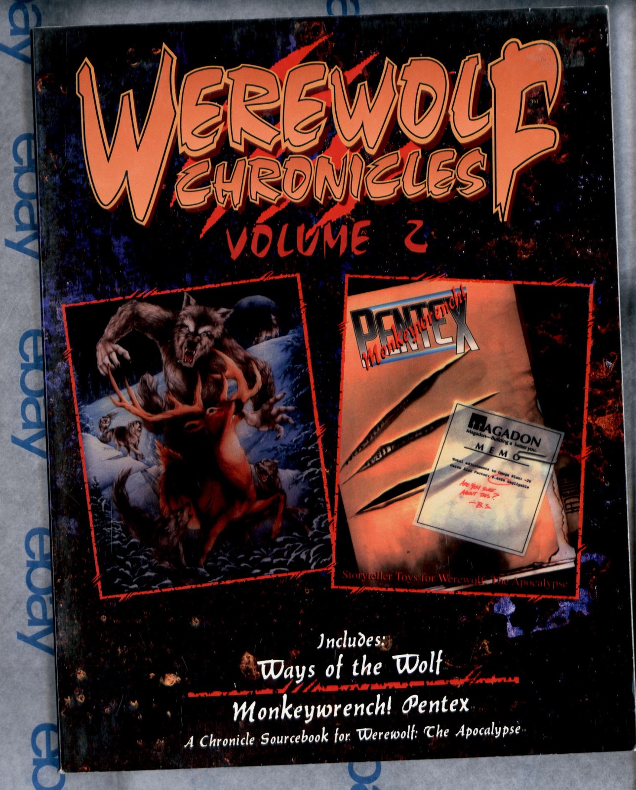WEREWOLF CHRONICLES Volume 2 * Way of the Wolf 1997 soft cover RPG source book