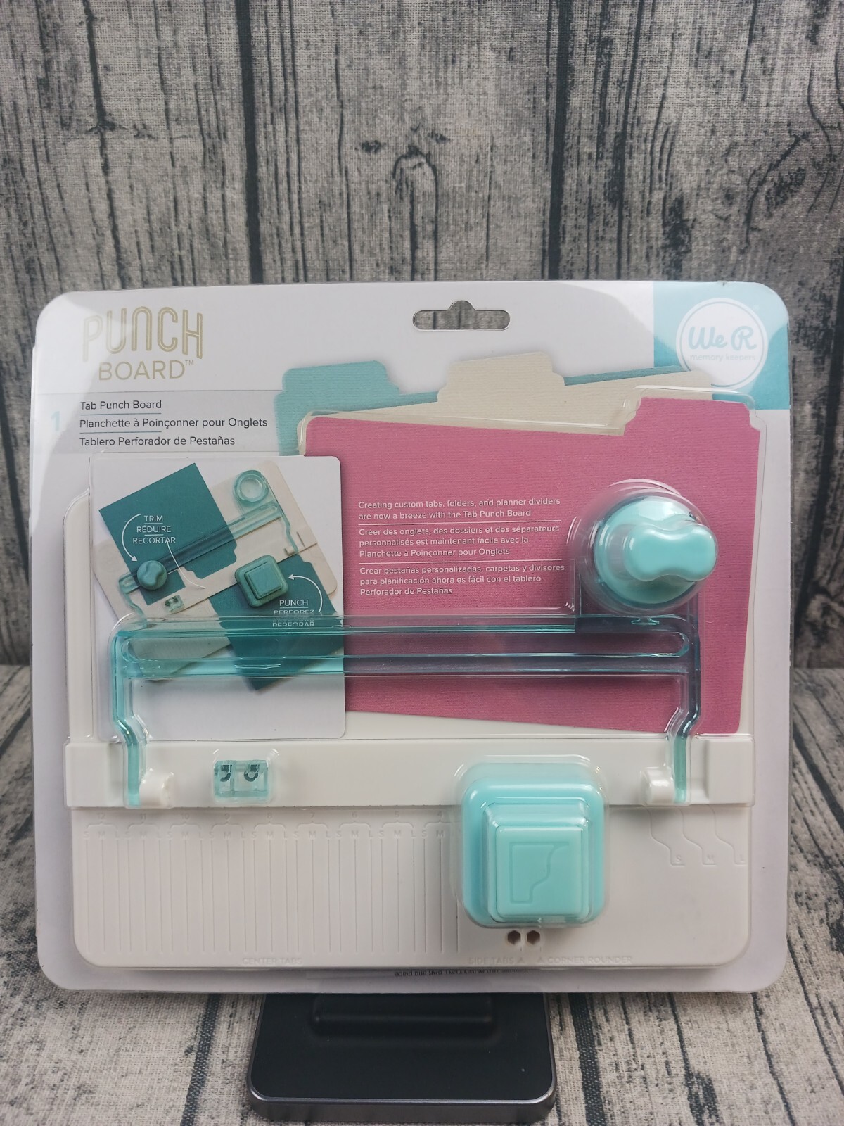 We R Memory Keepers Tab Punch Board # (663105) Brand New / Sealed