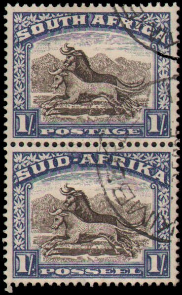 South Africa #62 Used vertical pair